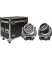 Pack lyres zoom led beam/wash et Flightcase SDJ JWASH400KIT