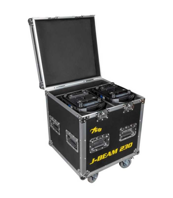 Paquete incluye 2 cabezas móviles Beam y Flightcase SDJ JBEAM230KIT