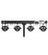 Kit de  4 projecteurs sur pied  SDJ Led KIT 3C