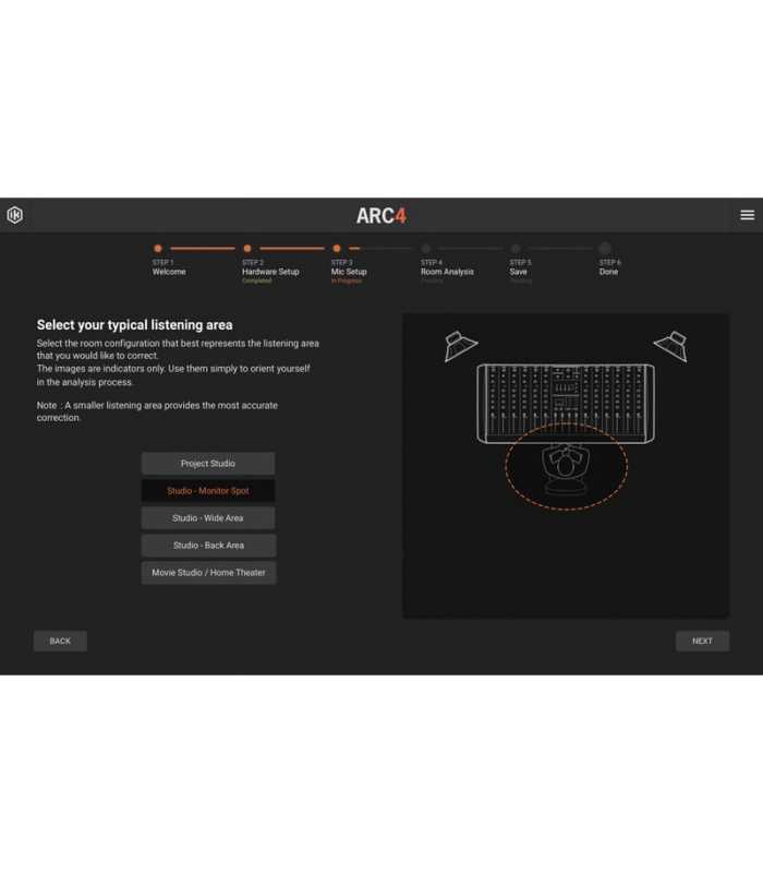 Sistema de corrección acústica de sala Ik Multimedia Arc Studio