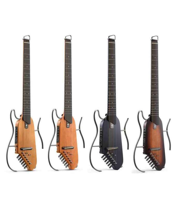 Guitare de voyage Donner HUSH-I Travel Guitar MP BK