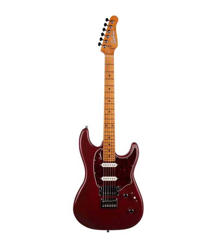 Guitare électrique avec housse Godin Session HT Red Aztek MN