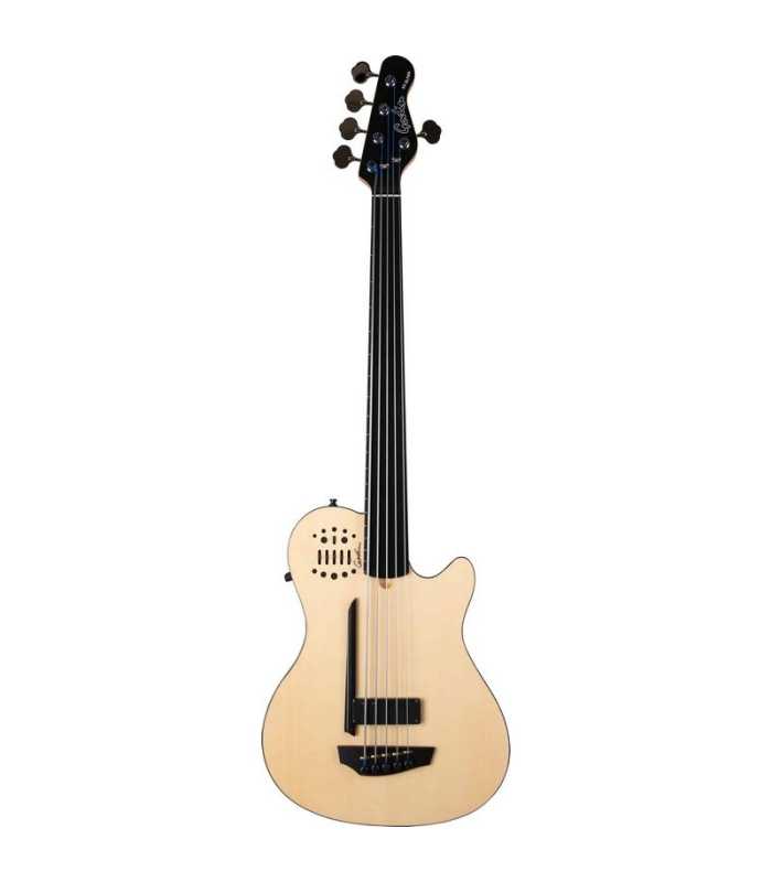 Basse semi acoustique Godin A5 Ultra Natural Fretless A/E