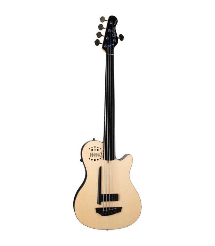 Basse semi acoustique Godin A5 Ultra Natural Fretless A/E