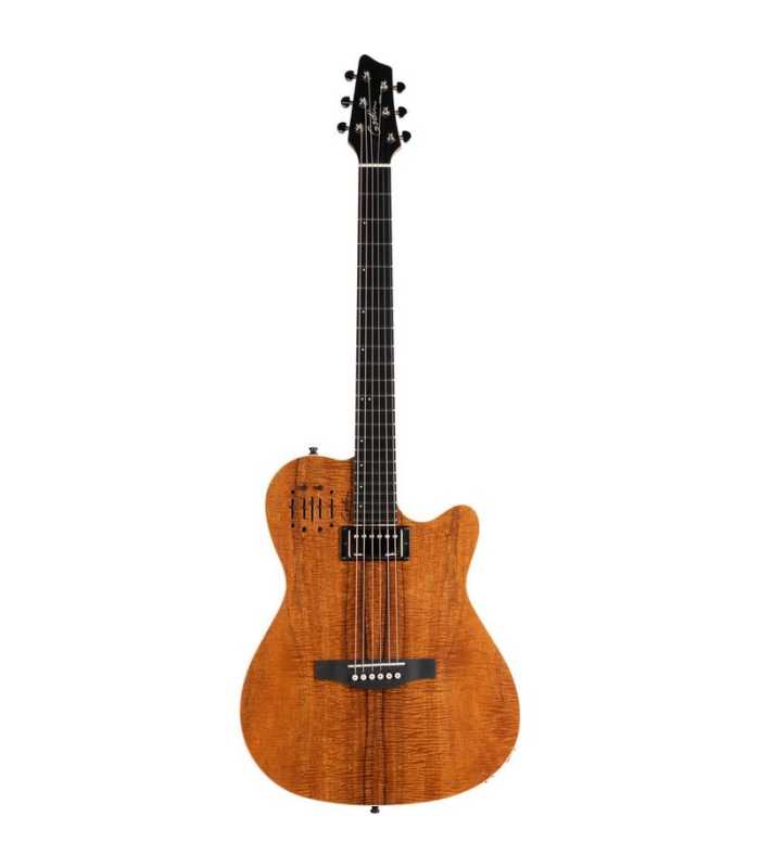 Guitarra electroacústica con estuche Godin A6 Extreme Koa HG