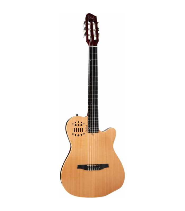 Guitarra clásica eléctrica con funda Godin ACS Nylon SA Natural SG