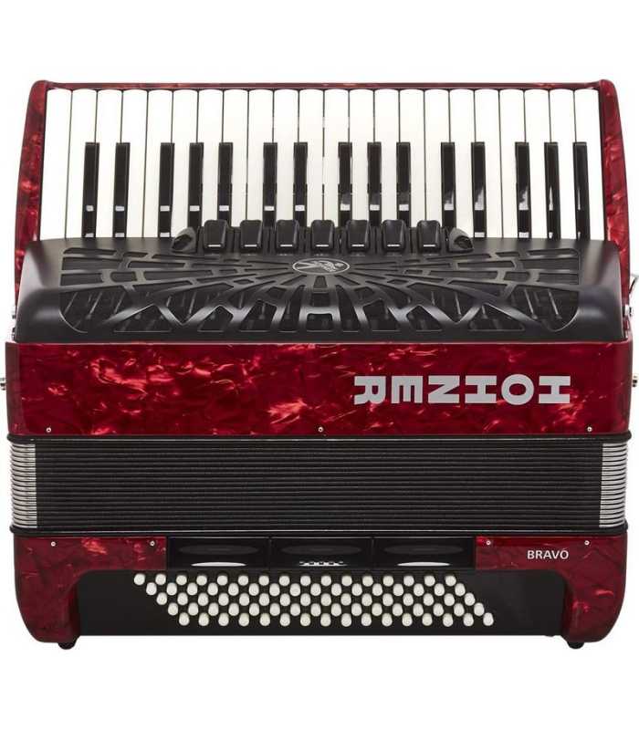 Acordeón Hohner Bravo III 80 Rojo A16432 SILENTKEY