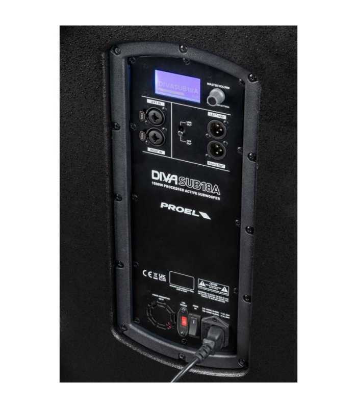 Subwoofer actif à traitement numérique Proel DIVASUB18A