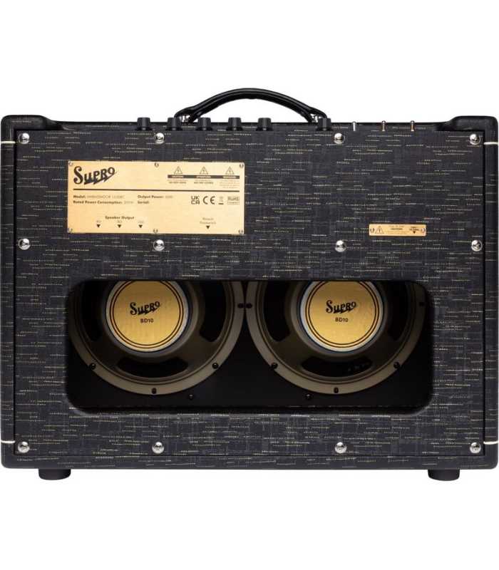 Amplificateur Combo pour guitare Supro Ambassador Custom Black Gold Scandia