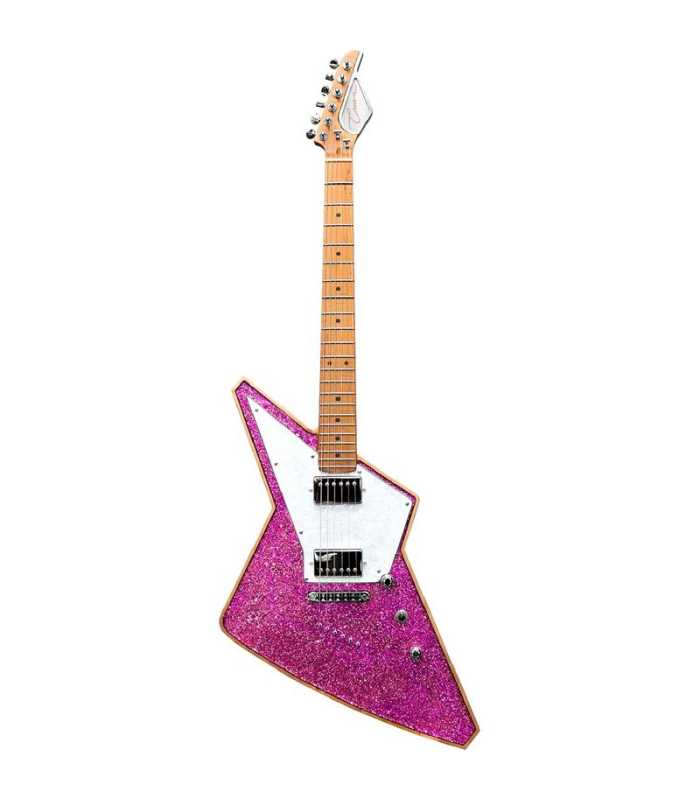Guitare électrique Cream Voltage Pink Glitter