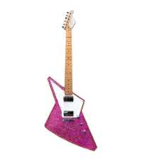Guitare électrique Cream Voltage Pink Glitter