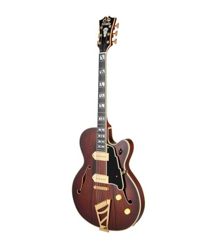 Guitarra eléctrica Hollow Body D'Angelico Deluxe 59 Satin Brown Burst