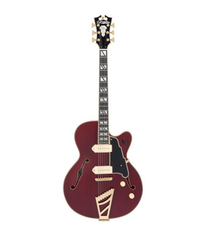 Guitare électrique Hollow Body D'Angelico Deluxe 59 Satin Trans Wine