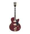 Guitare électrique Hollow Body D'Angelico Deluxe 59 Satin Trans Wine