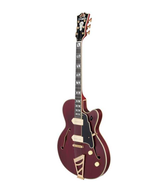 Guitarra eléctrica Hollow Body D'Angelico Deluxe 59 Satin Trans Wine