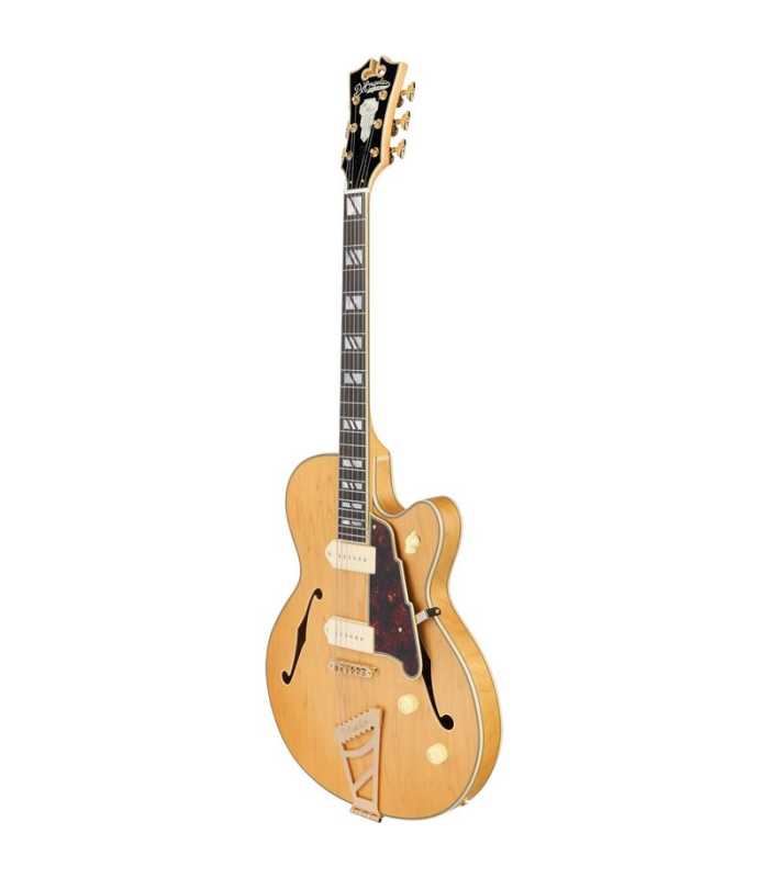 Guitare électrique Hollow Body D'Angelico Deluxe 59 Satin Honey