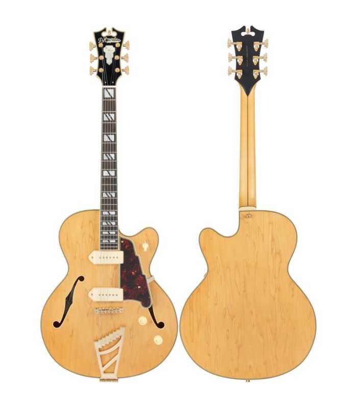 Guitare électrique Hollow Body D'Angelico Deluxe 59 Satin Honey