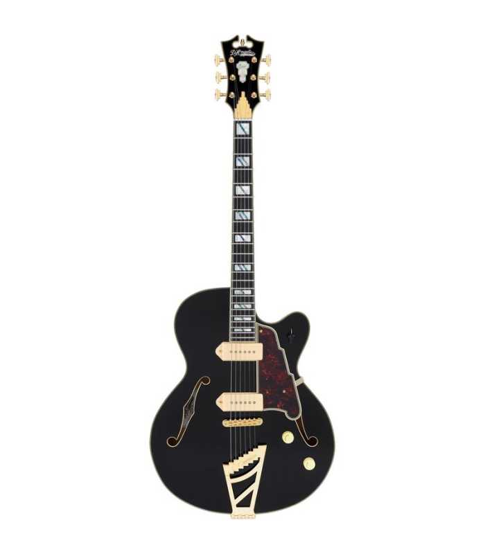 Guitare électrique Hollow Body D'Angelico Excel 59 Solid Black