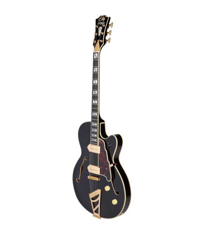 Guitare électrique Hollow Body D'Angelico Excel 59 Solid Black