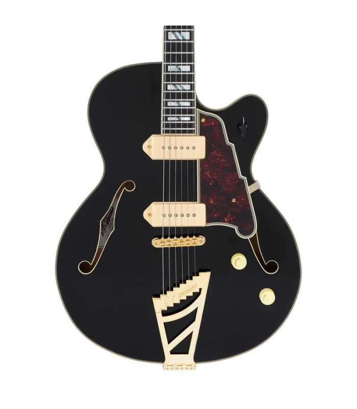 Guitarra eléctrica Hollow Body D'Angelico Excel 59 Solid Black