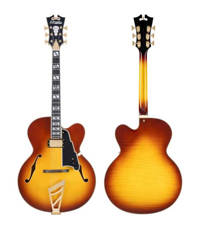 Guitare électrique Hollow Body D'Angelico Excel EXL-1 Dark Iced Tea Burst