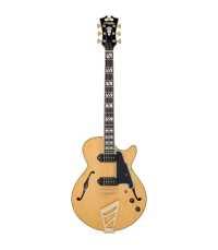 Guitarra Semi-Hollow D'Angelico Deluxe SS Baritone Satin Honey