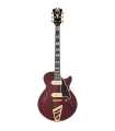 Guitarra Semi-Hollow D'Angelico Deluxe SS Baritone Satin Trans Wine