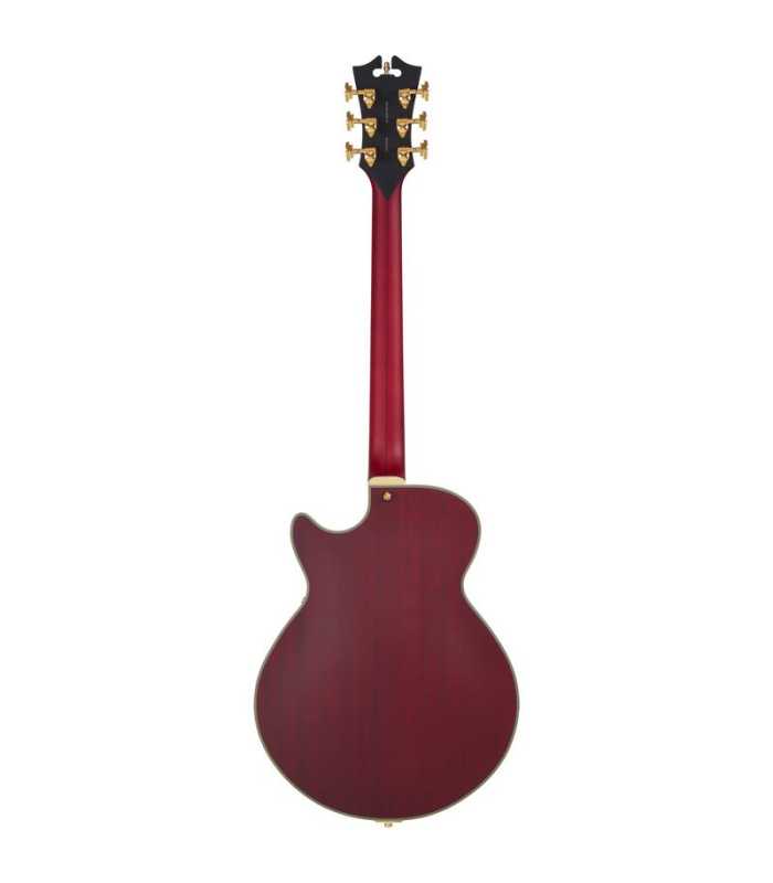 Guitare  Semi Hollow D'Angelico Deluxe SS Baritone Satin Trans Wine