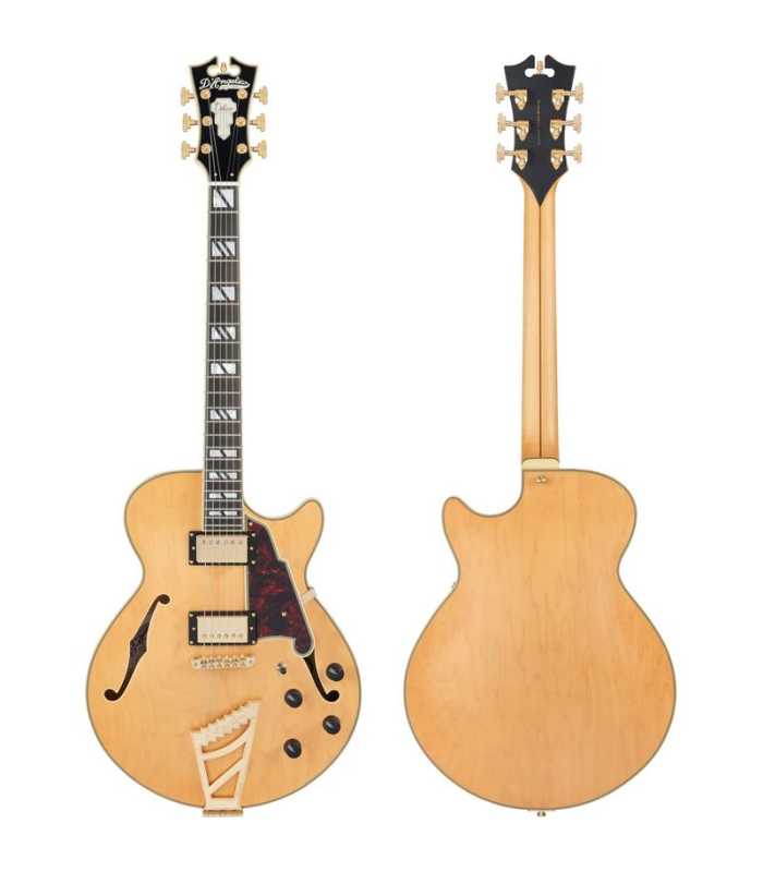 Guitarra Semi-Hollow D'Angelico Deluxe SS Satin Honey