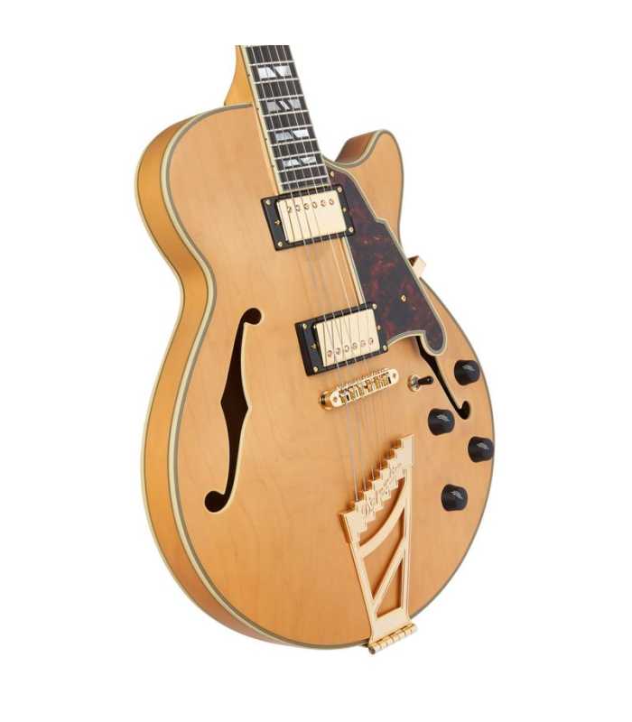 Guitarra Semi-Hollow D'Angelico Deluxe SS Satin Honey