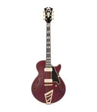 Guitare Semi Hollow D'Angelico Deluxe SS Satin Trans Wine