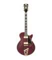 Guitarra Semi-Hollow D'Angelico Deluxe SS Satin Trans Wine