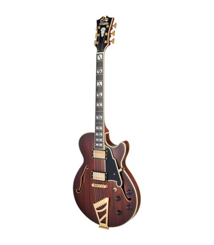 Guitarra Semi-Hollow D'Angelico Deluxe SS Satin Brown Burst