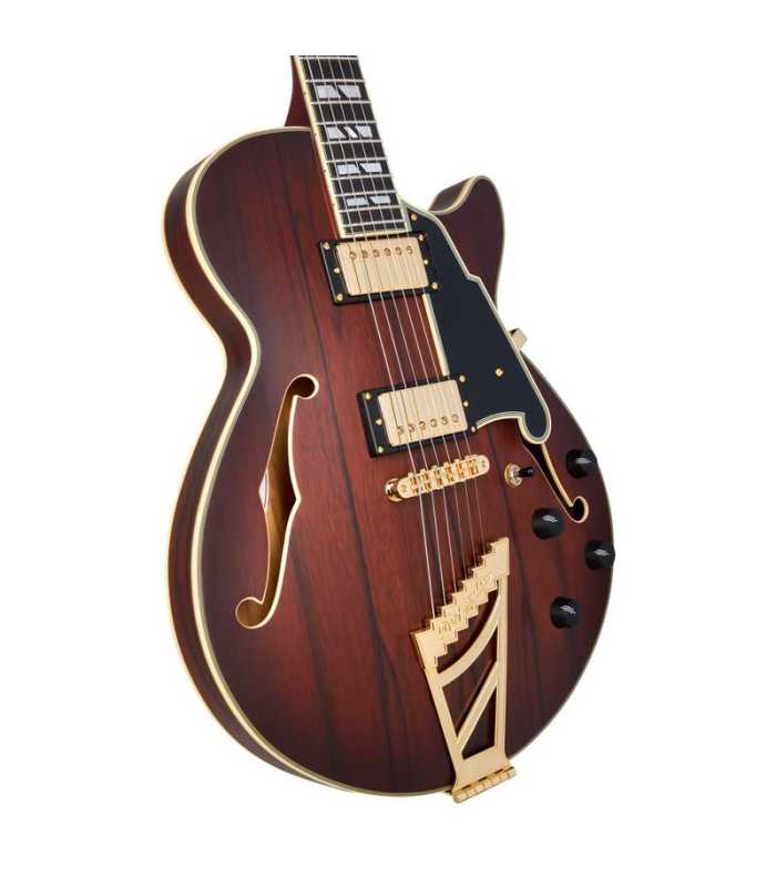 Guitare Semi Hollow D'Angelico Deluxe SS Satin Brown Burst