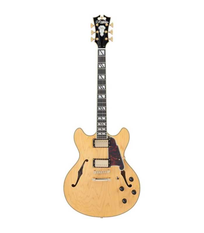 Guitare Semi Hollow D'Angelico Deluxe DC Satin Honey