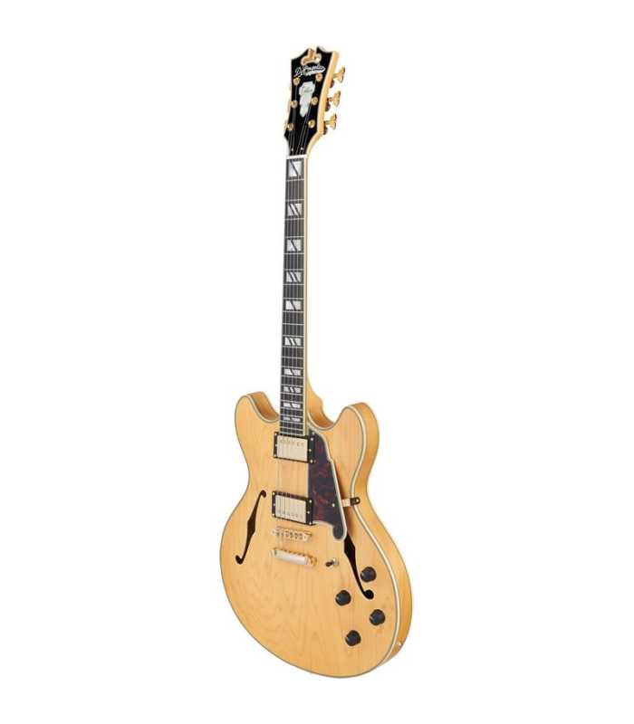 Guitarra Semi-Hollow D'Angelico Deluxe DC Satin Honey