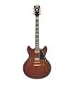 Guitarra Semi-Hollow D'Angelico Deluxe DC Satin Brown Burst