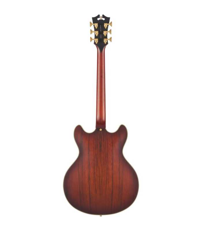 Guitarra Semi-Hollow D'Angelico Deluxe DC Satin Brown Burst