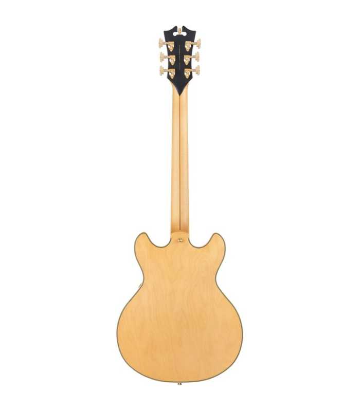 Guitare Semi Hollow D'Angelico Deluxe Mini DC Satin Honey