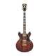 Guitare Semi Hollow D'Angelico Deluxe Mini DC Satin Brown Burst