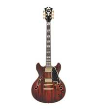 Guitare Semi Hollow D'Angelico Deluxe Mini DC Satin Brown Burst