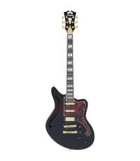 Guitarra eléctrica semisólida D'Angelico Deluxe Bedford SH Black