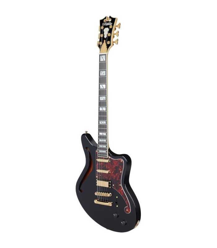 Guitare électrique semi-solide D'Angelico Deluxe Bedford SH Black