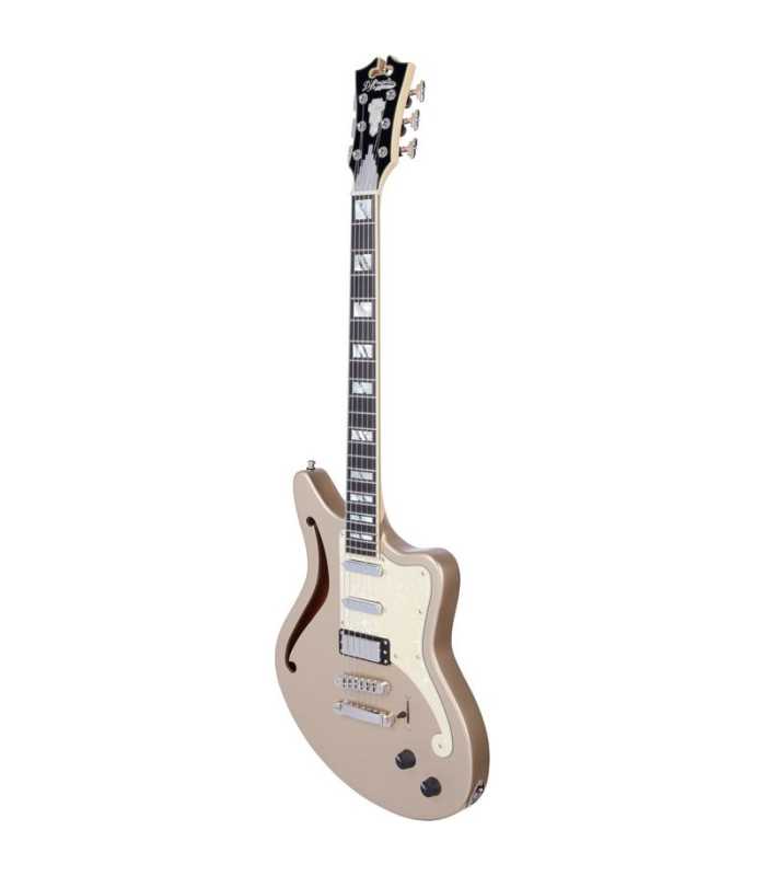 Guitarra eléctrica semisólida D'Angelico Deluxe Bedford SH Desert Gold