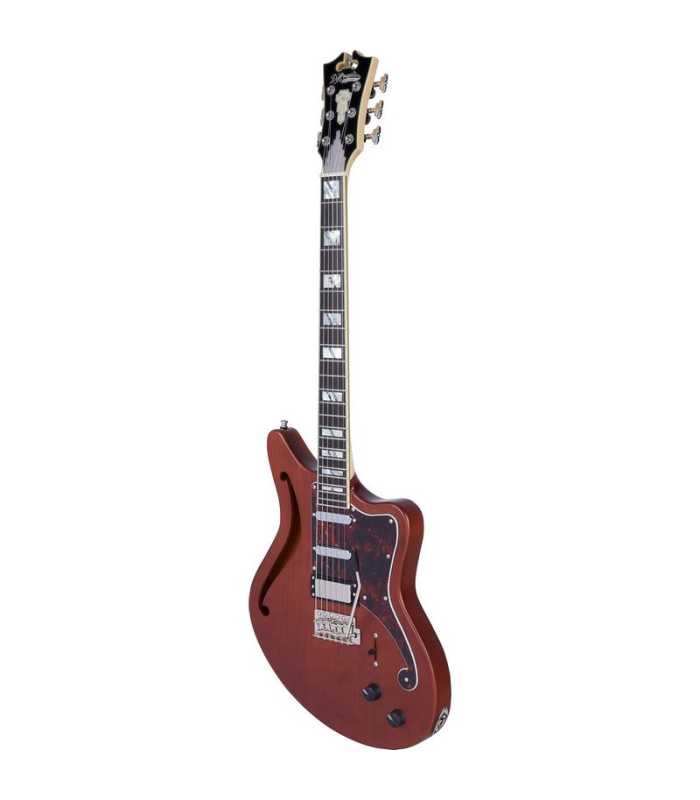 Guitarra eléctrica semisólida D'Angelico Deluxe Bedford SH Matte Walnut
