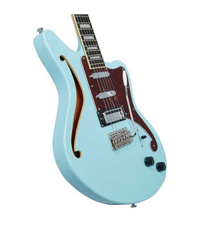 Guitare électrique semi-solide D'Angelico Premier Bedford SH Sky Blue