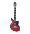 Guitarra eléctrica semi-sólida D'Angelico Premier Bedford SH Oxblood