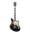 Guitarra eléctrica semi-sólida D'Angelico Premier Bedford SH Black Flake
