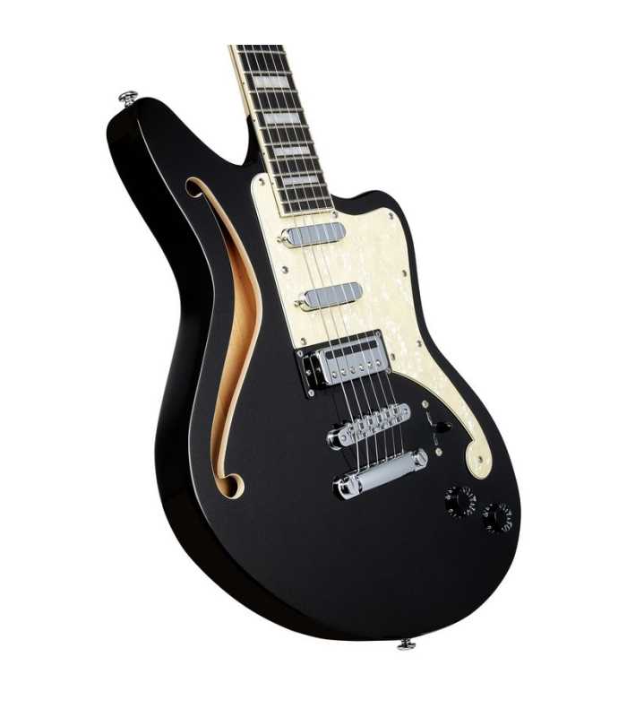 Guitarra eléctrica semi-sólida D'Angelico Premier Bedford SH Black Flake