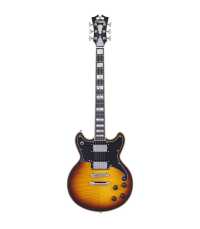 Guitare électrique D'Angelico Deluxe Brighton Vintage Sunburst